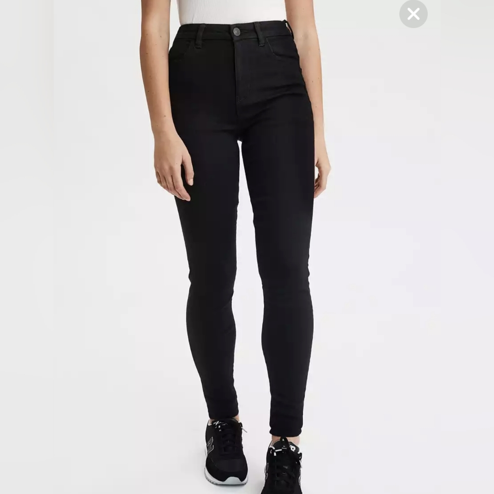 American Eagle Black Ne(x)t Level Stretch Skinny Jeans Size 00